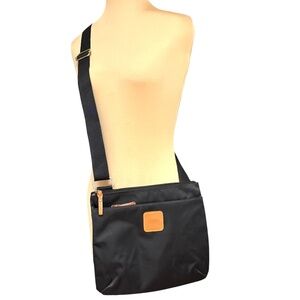 bag BRIC'S black crossbody adjustable strap nylon multi pocket gorpcore utility